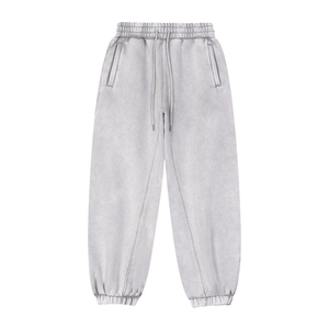 Gray sweatpants on a white background