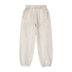Beige sweatpants on a white background