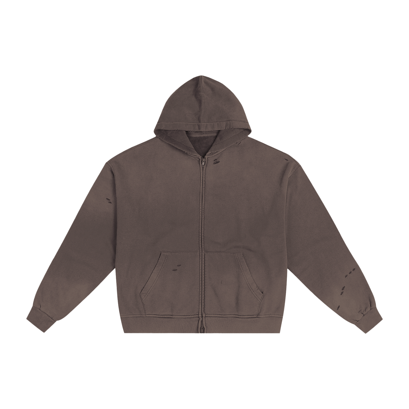 Brown hoodie on a white background