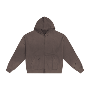 Brown hoodie on a white background