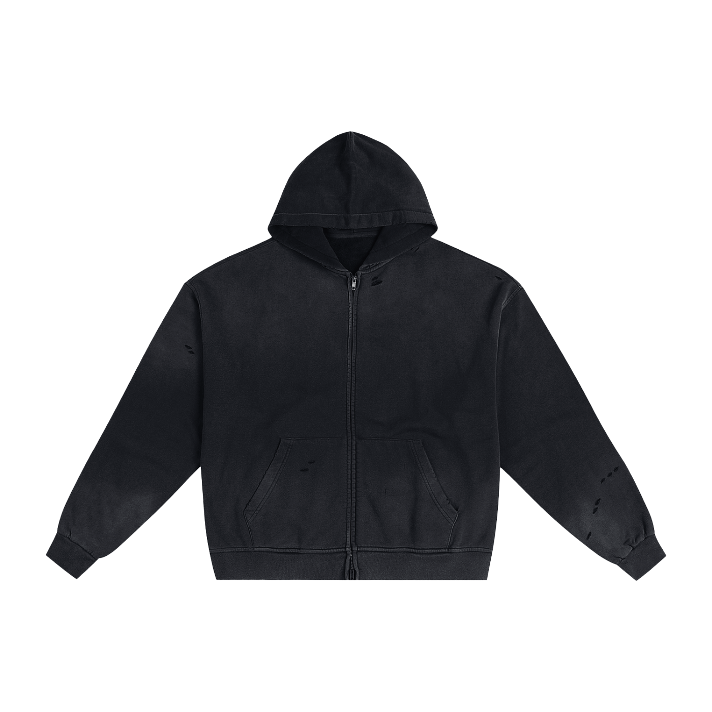Black hoodie on a white background
