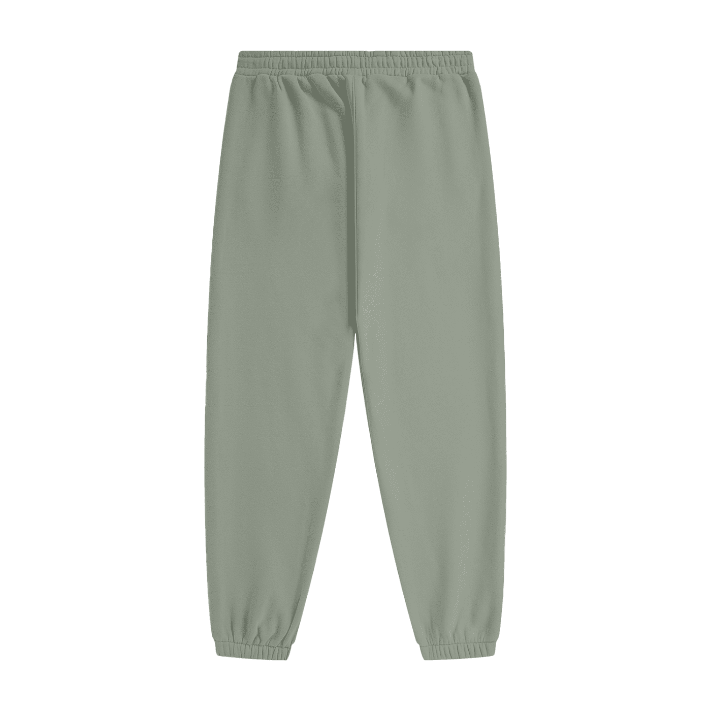 Green sweatpants on a white background