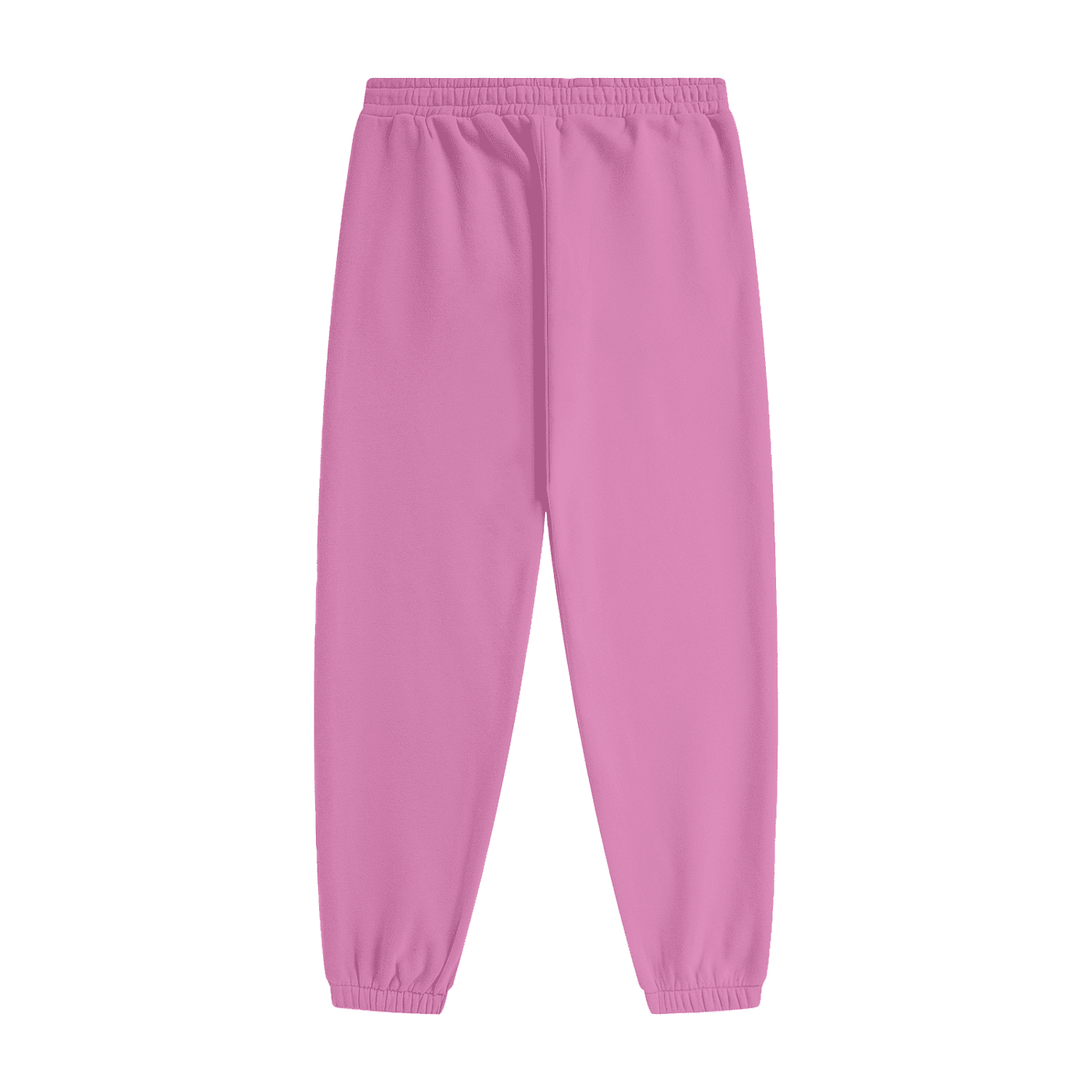 Pink sweatpants on a white background
