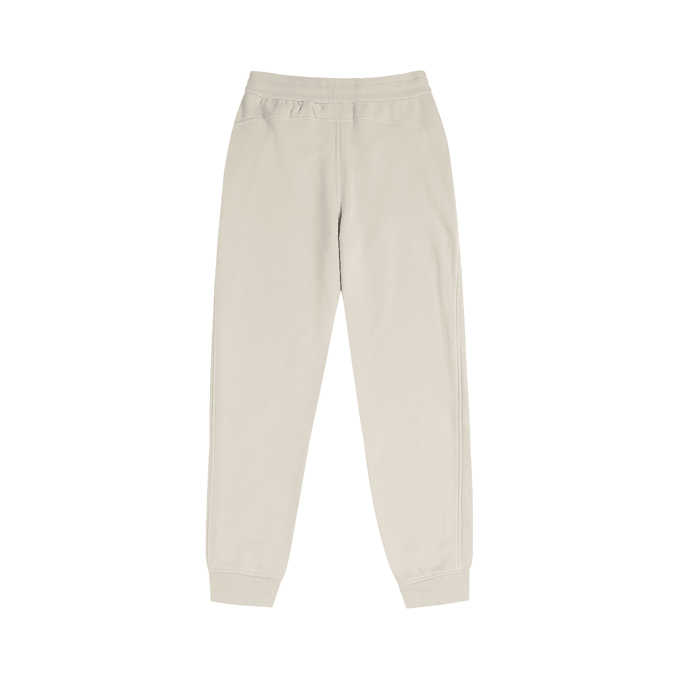 Beige sweatpants on a white background