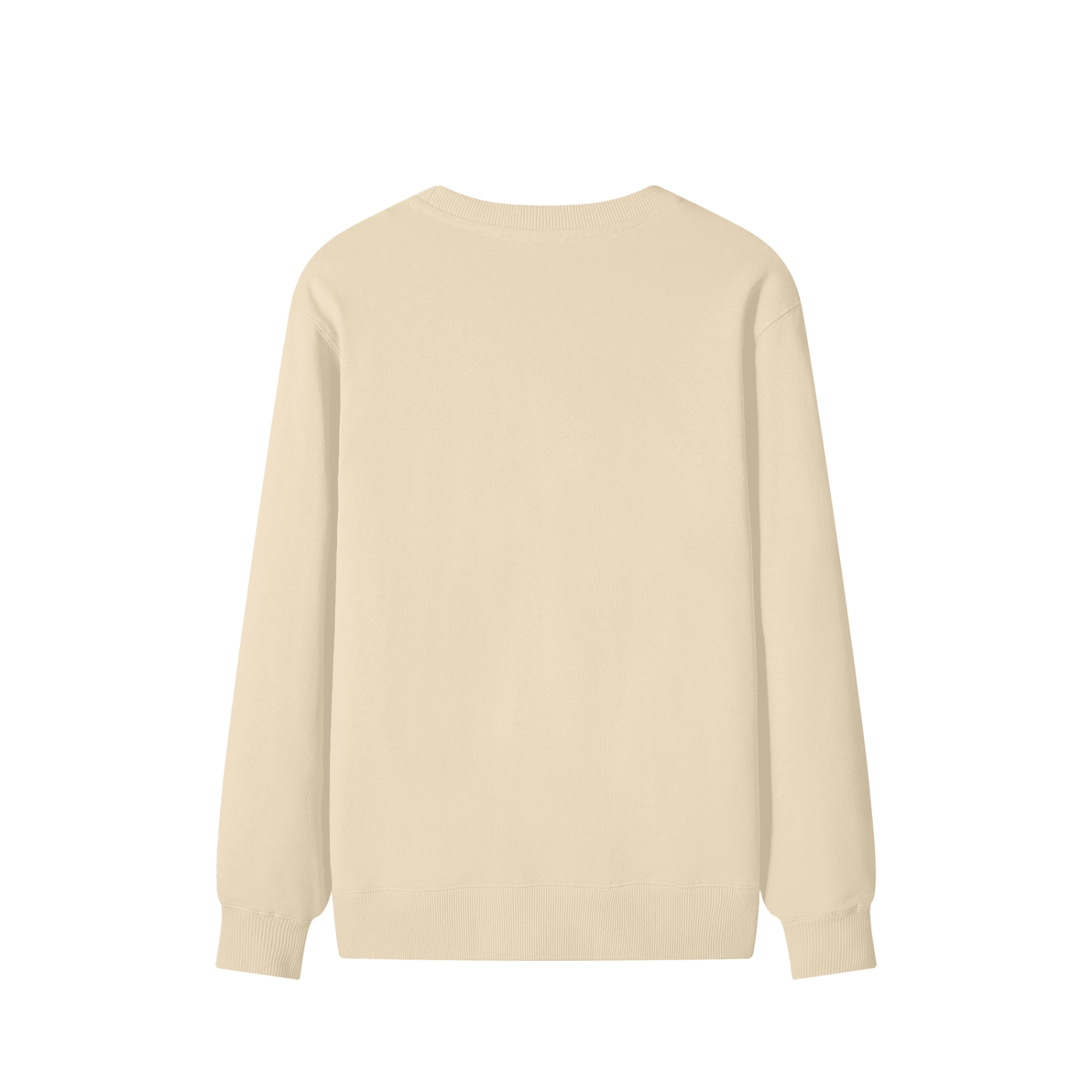 Beige long-sleeve shirt on a white background