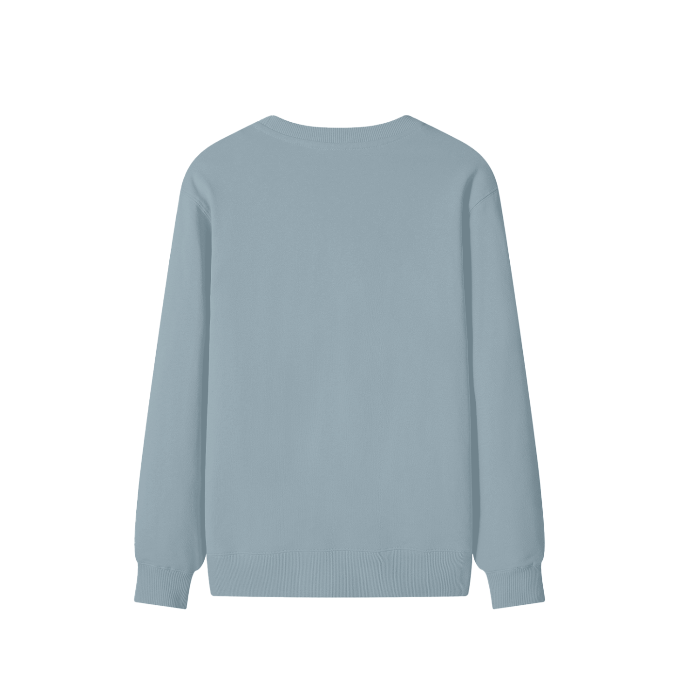 Light blue long-sleeve shirt on a white background