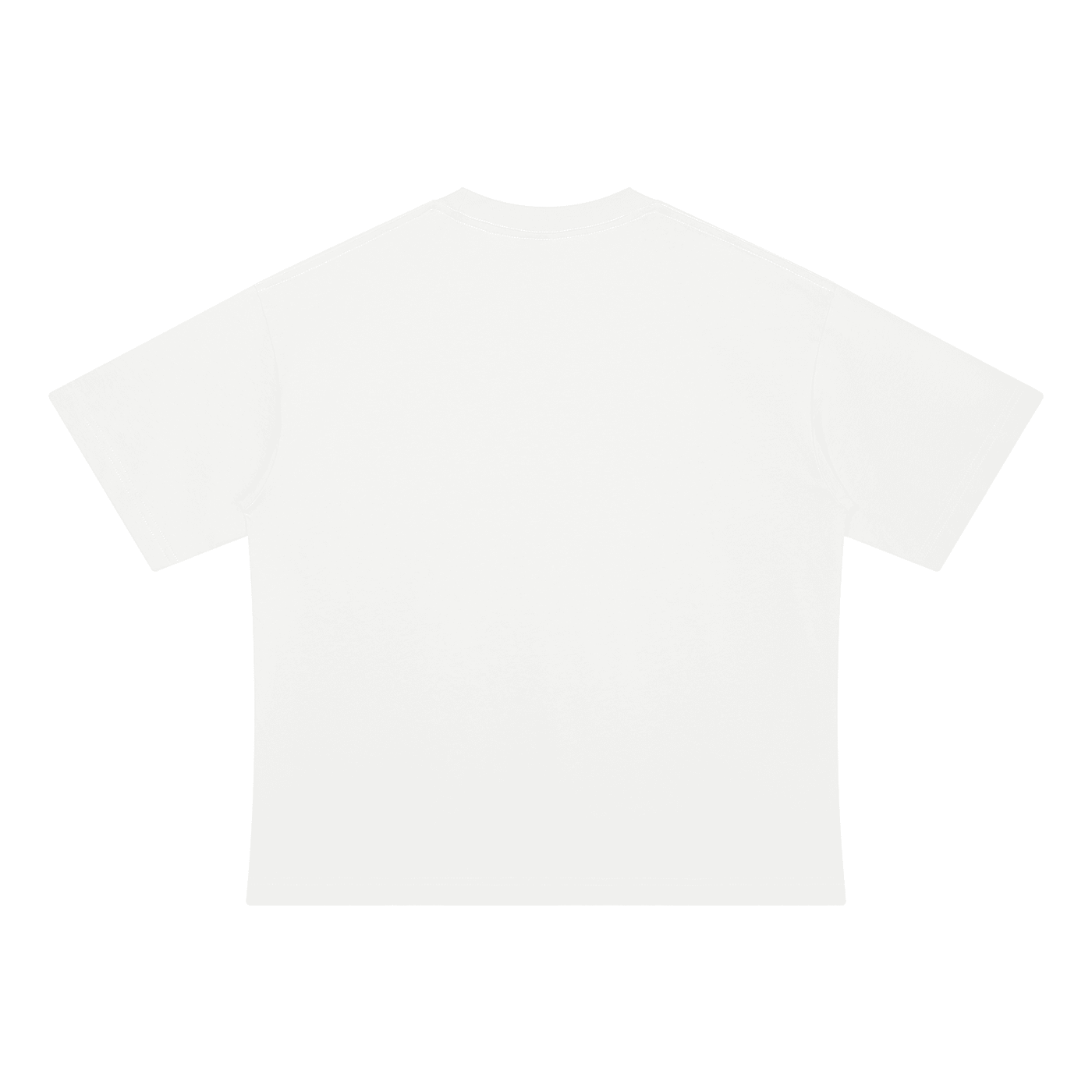 A plain white short-sleeve crewneck t-shirt shown flat against a solid white background.