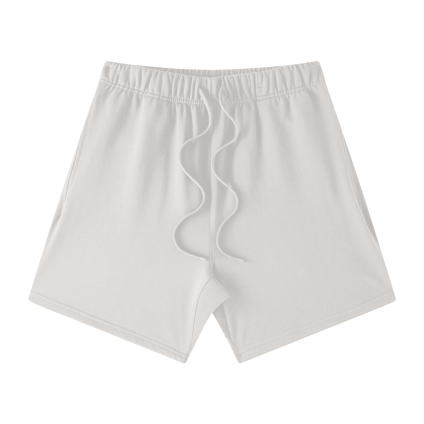 White shorts with a logo on a white background