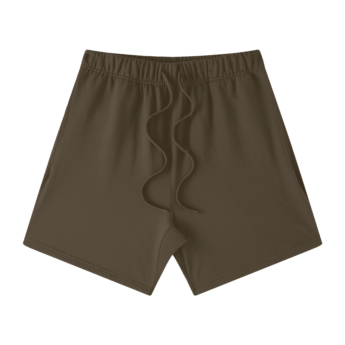 Brown boxer briefs on a white background