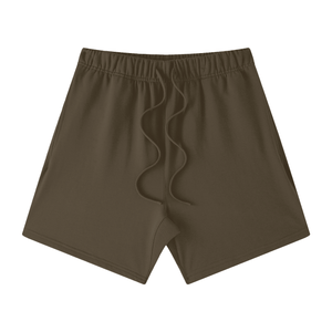 Brown boxer briefs on a white background