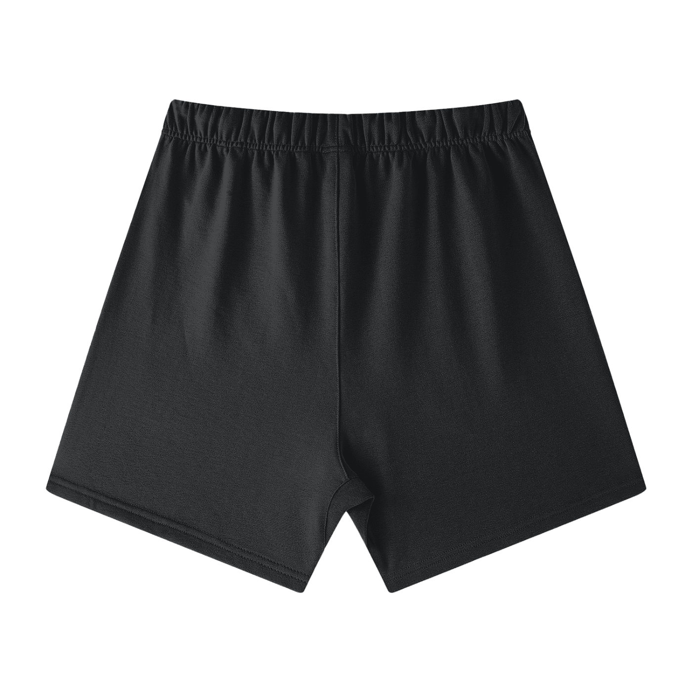 Black shorts on a white background