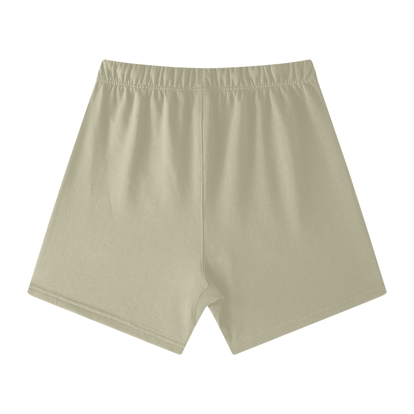 Beige shorts on a white background