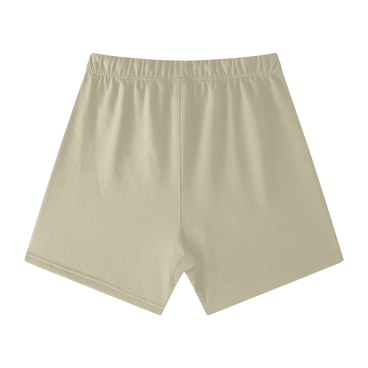 Beige shorts on a white background
