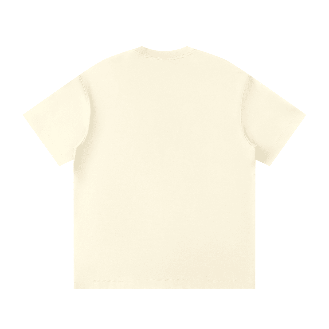 Beige t-shirt on a white background
