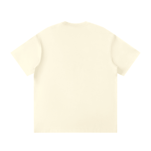 Beige t-shirt on a white background
