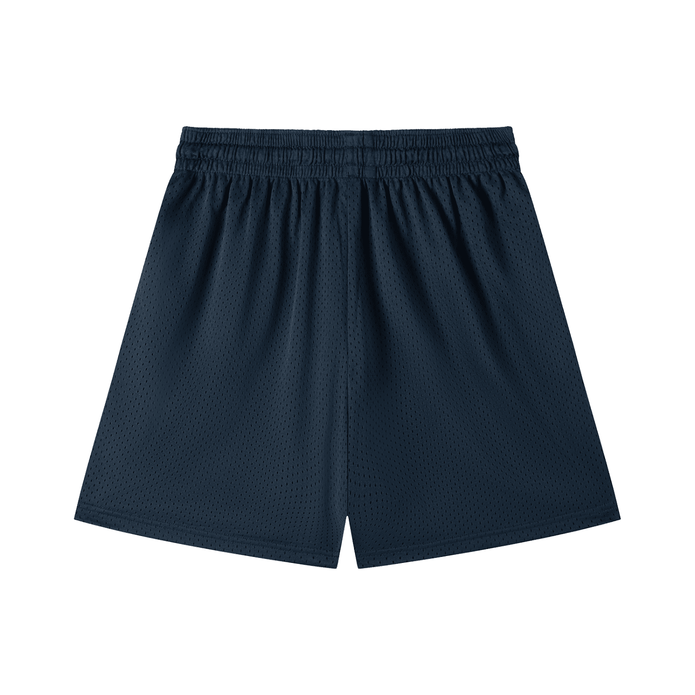 Navy blue shorts on a white background