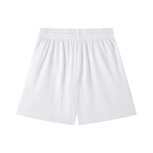 White shorts on a white background