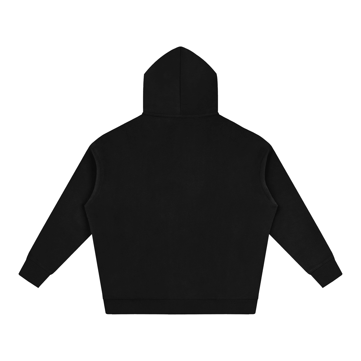 Black hoodie on a white background