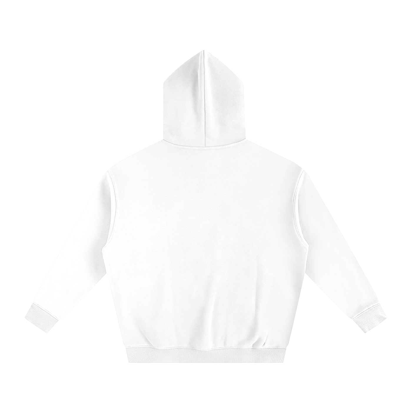 White hoodie on a white background