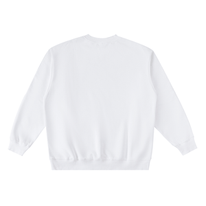 White sweatshirt on a white background