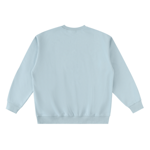 Light blue sweatshirt on a white background