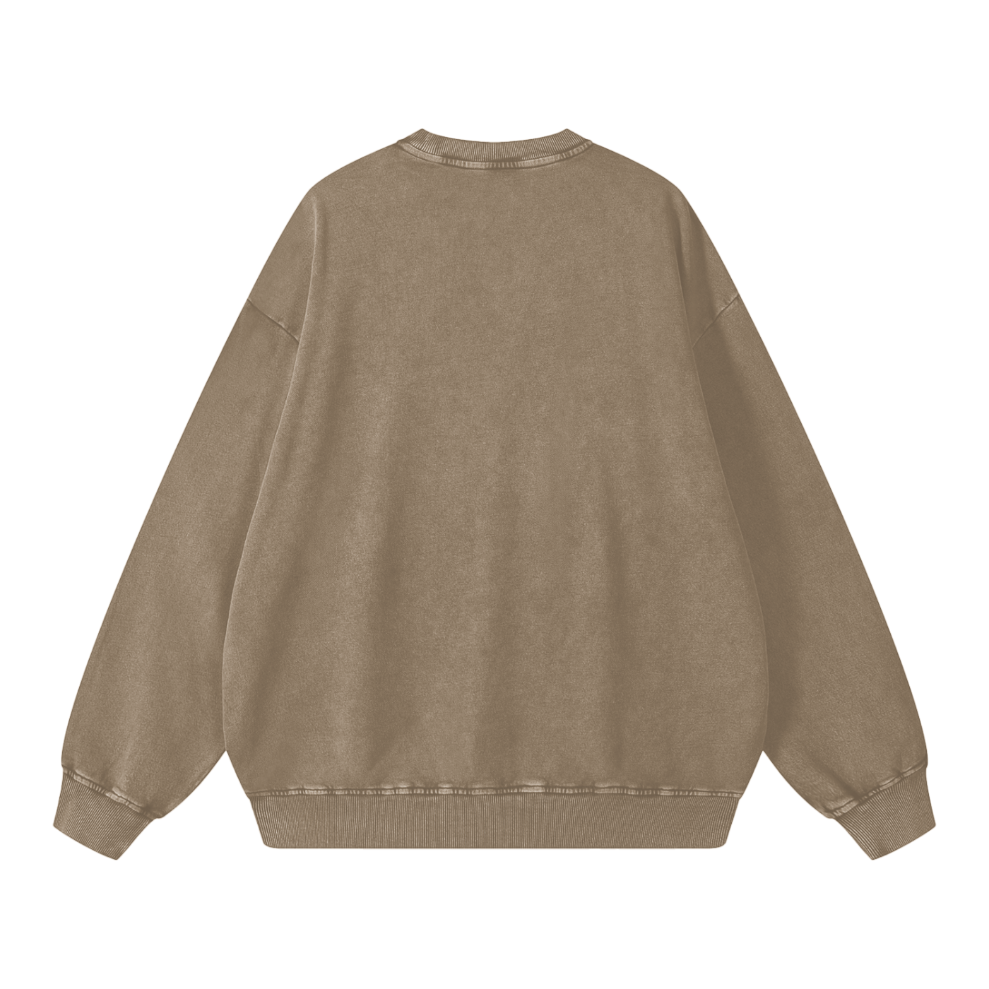 Beige sweatshirt on a white background
