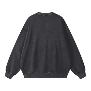 Black sweatshirt on a white background