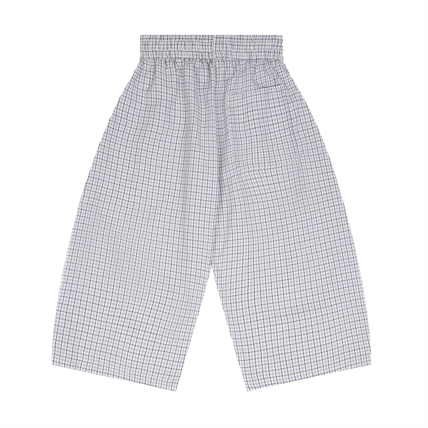 Checkered pants on a white background