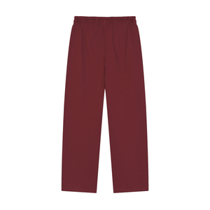 Maroon pants on a white background