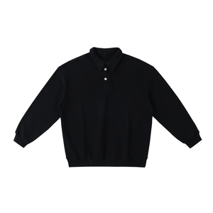 Black long-sleeve shirt on a white background