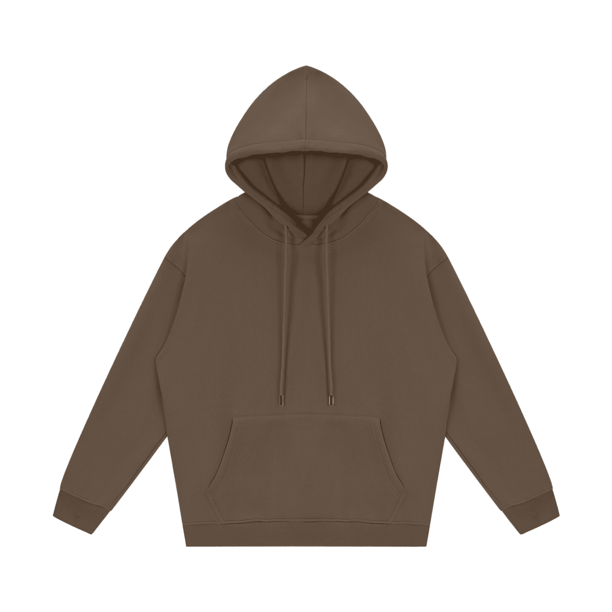 Brown hoodie on a white background