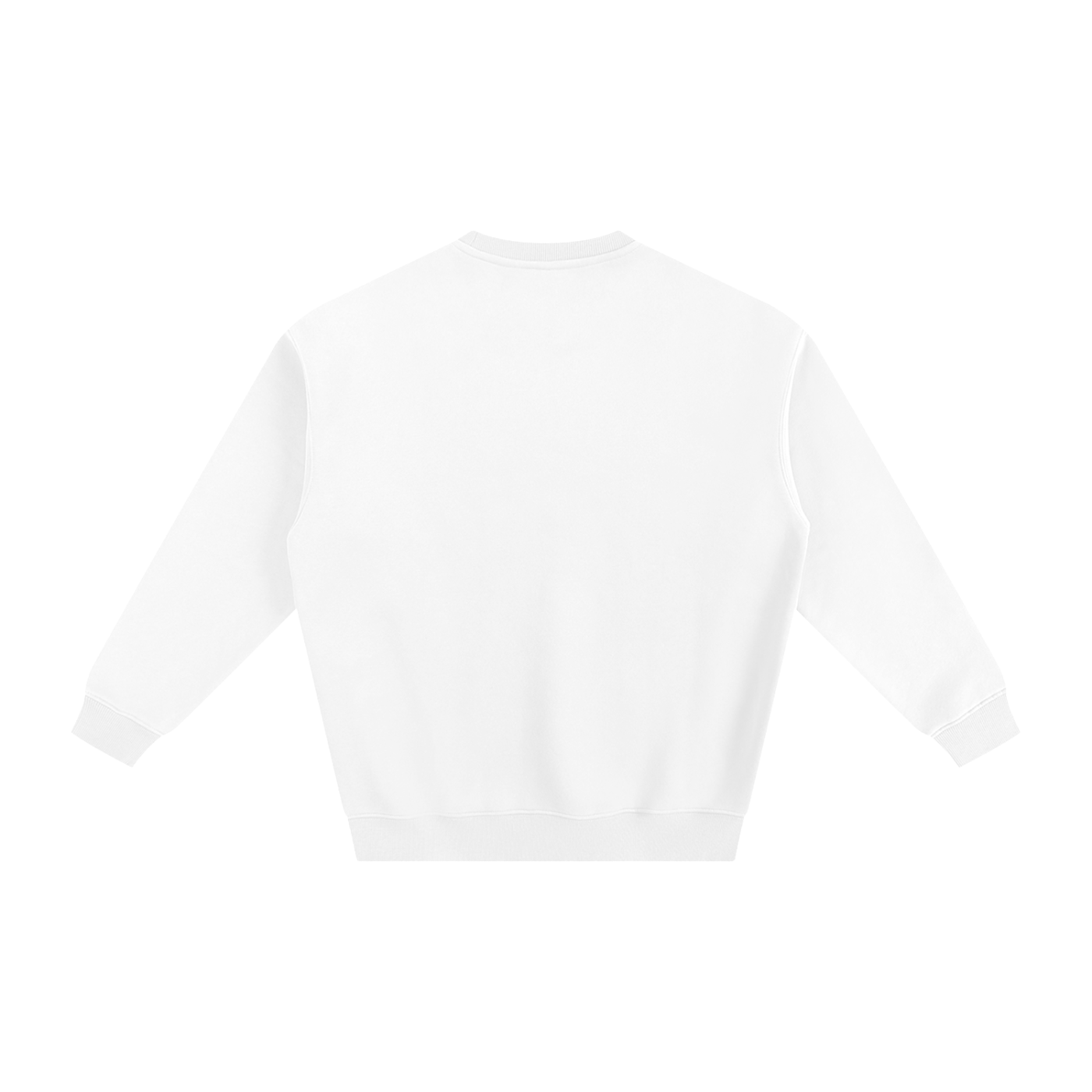 White long-sleeve crop top on a white background