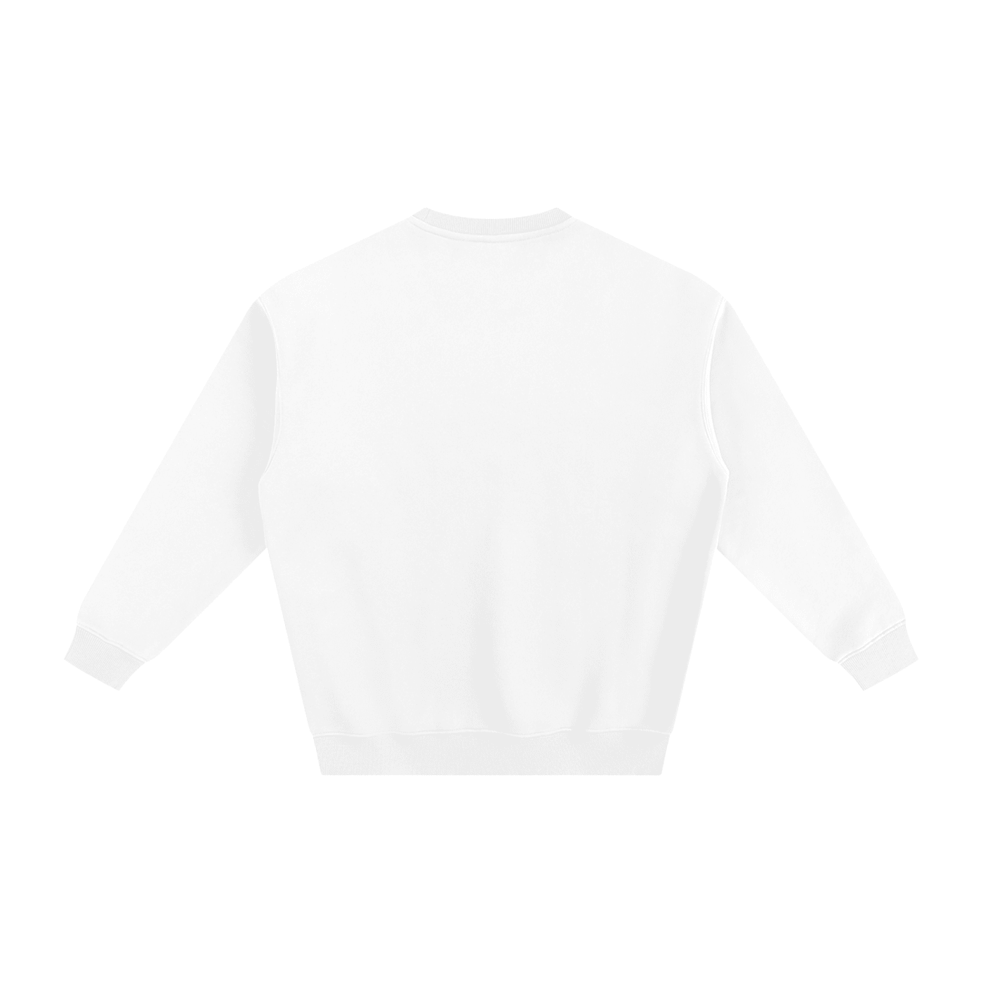 White long-sleeve crop top on a white background
