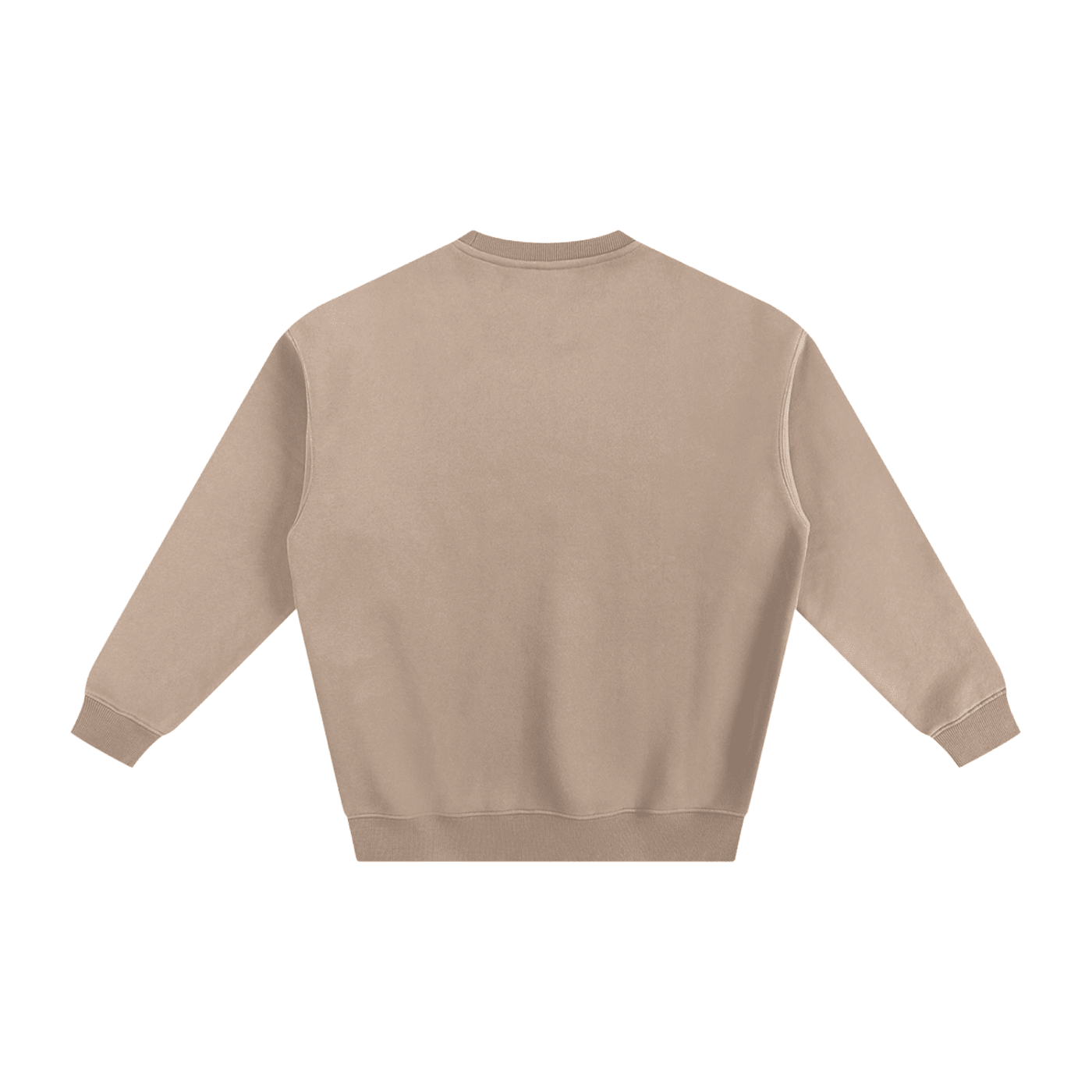 Beige sweatshirt on a white background