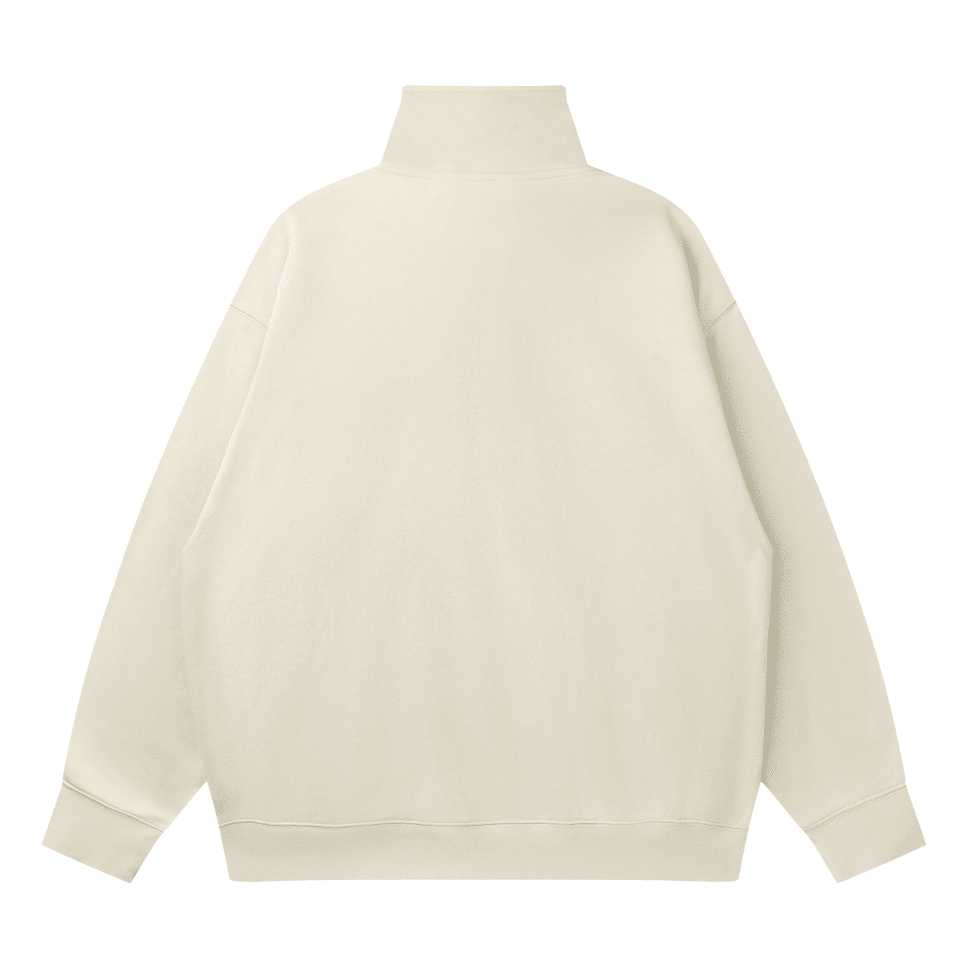 Beige sweatshirt on a white background