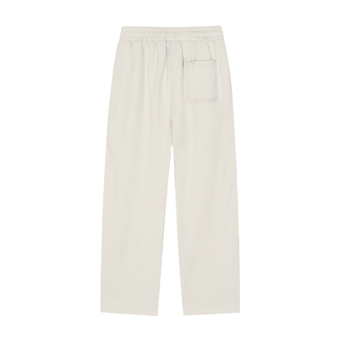 White pants on a white background