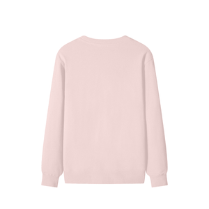 Light pink sweatshirt on a white background