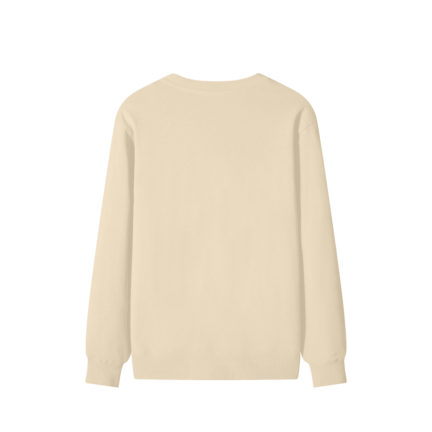 Beige long-sleeve shirt on a white background
