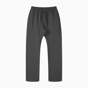 Dark gray pants on a white background