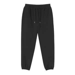 Black sweatpants on a white background