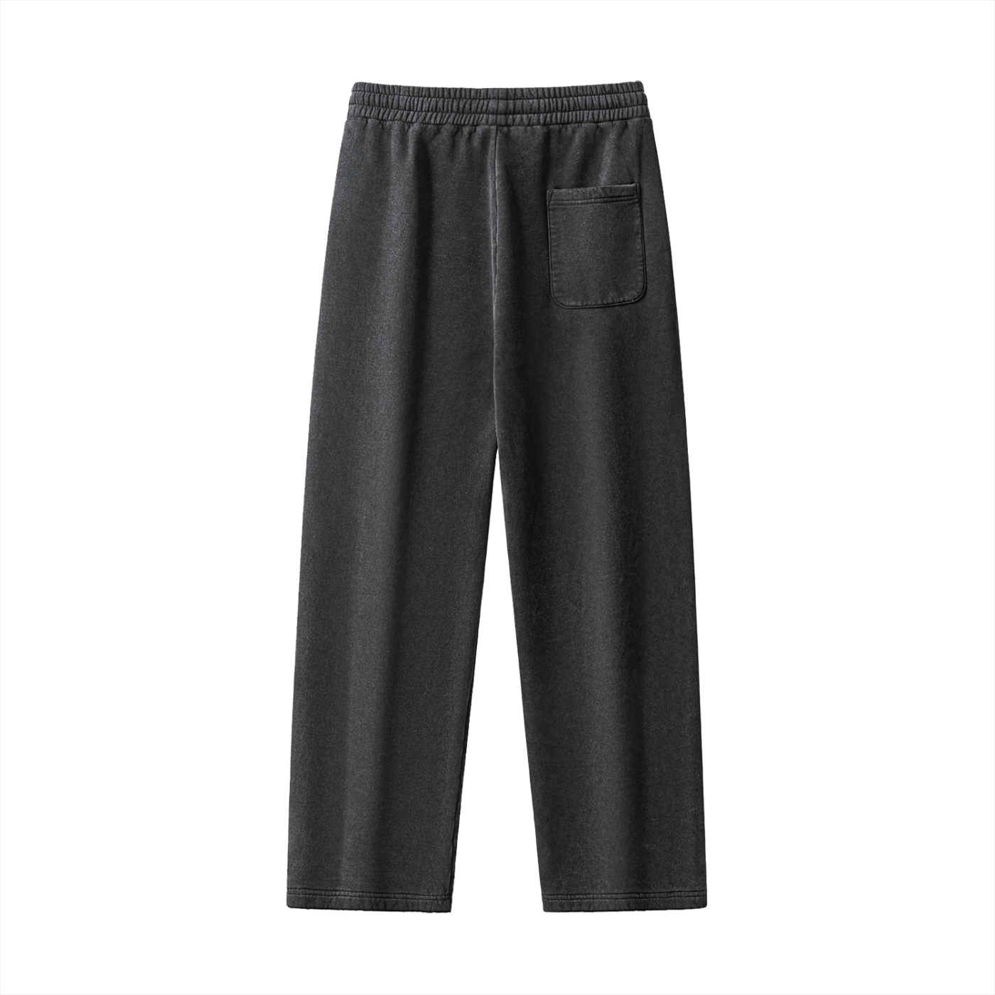 Dark gray sweatpants on a white background