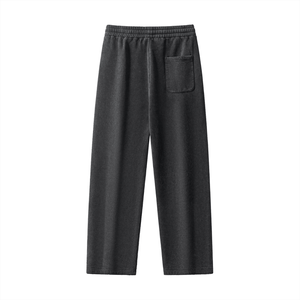 Dark gray sweatpants on a white background