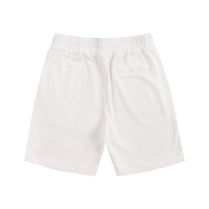 White shorts on a white background