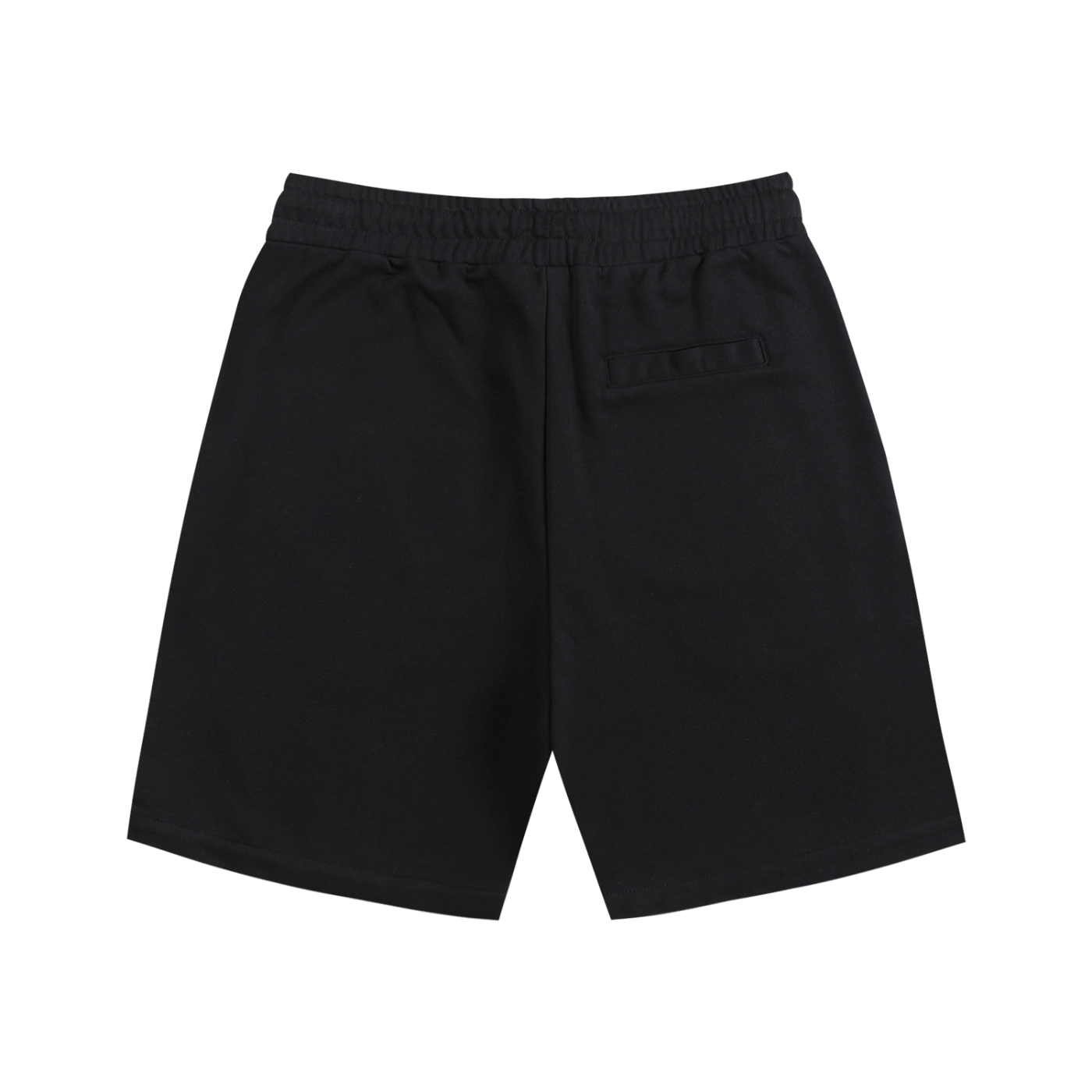 Black shorts on a white background