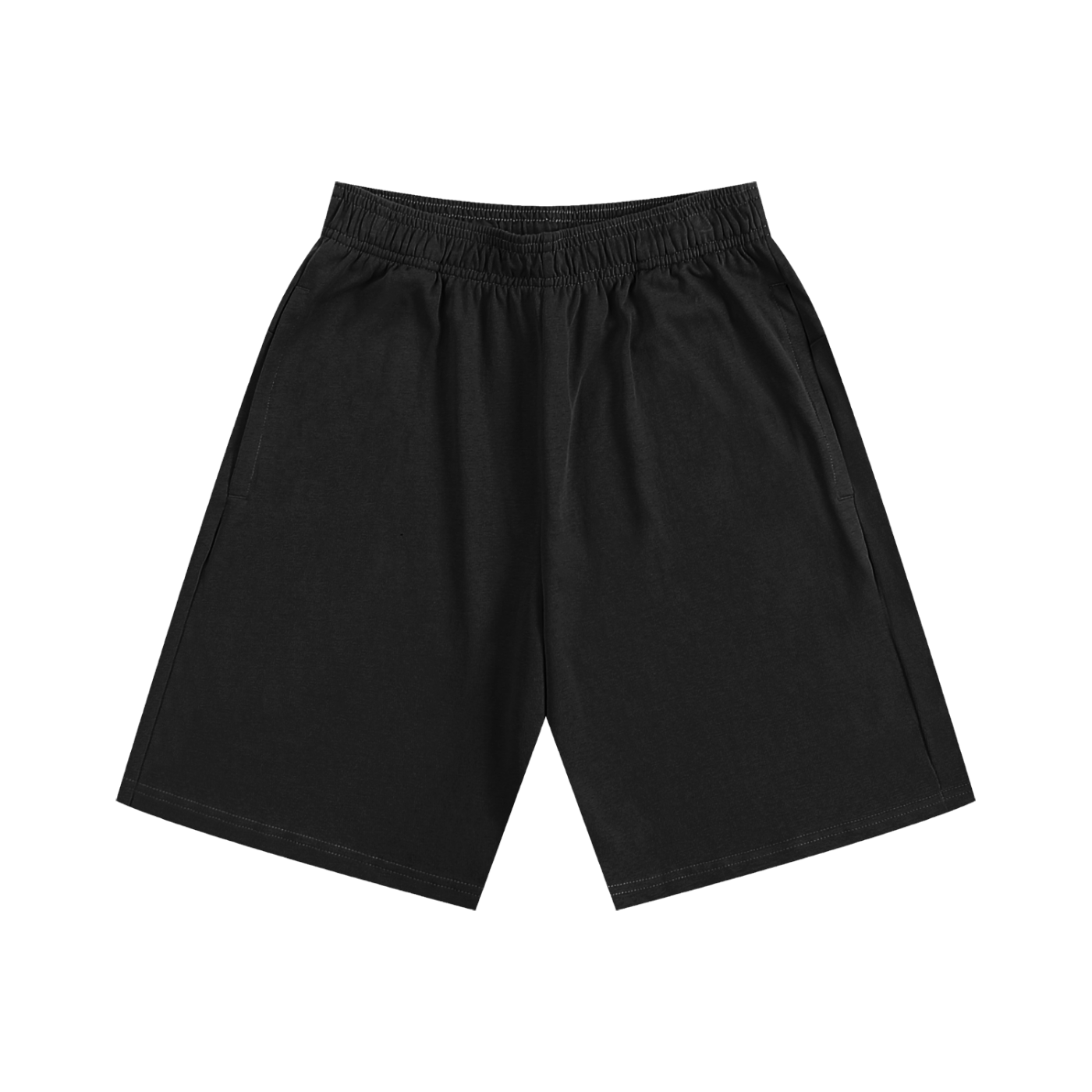 Black shorts on a white background