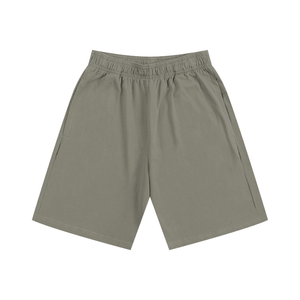 Khaki shorts on a white background