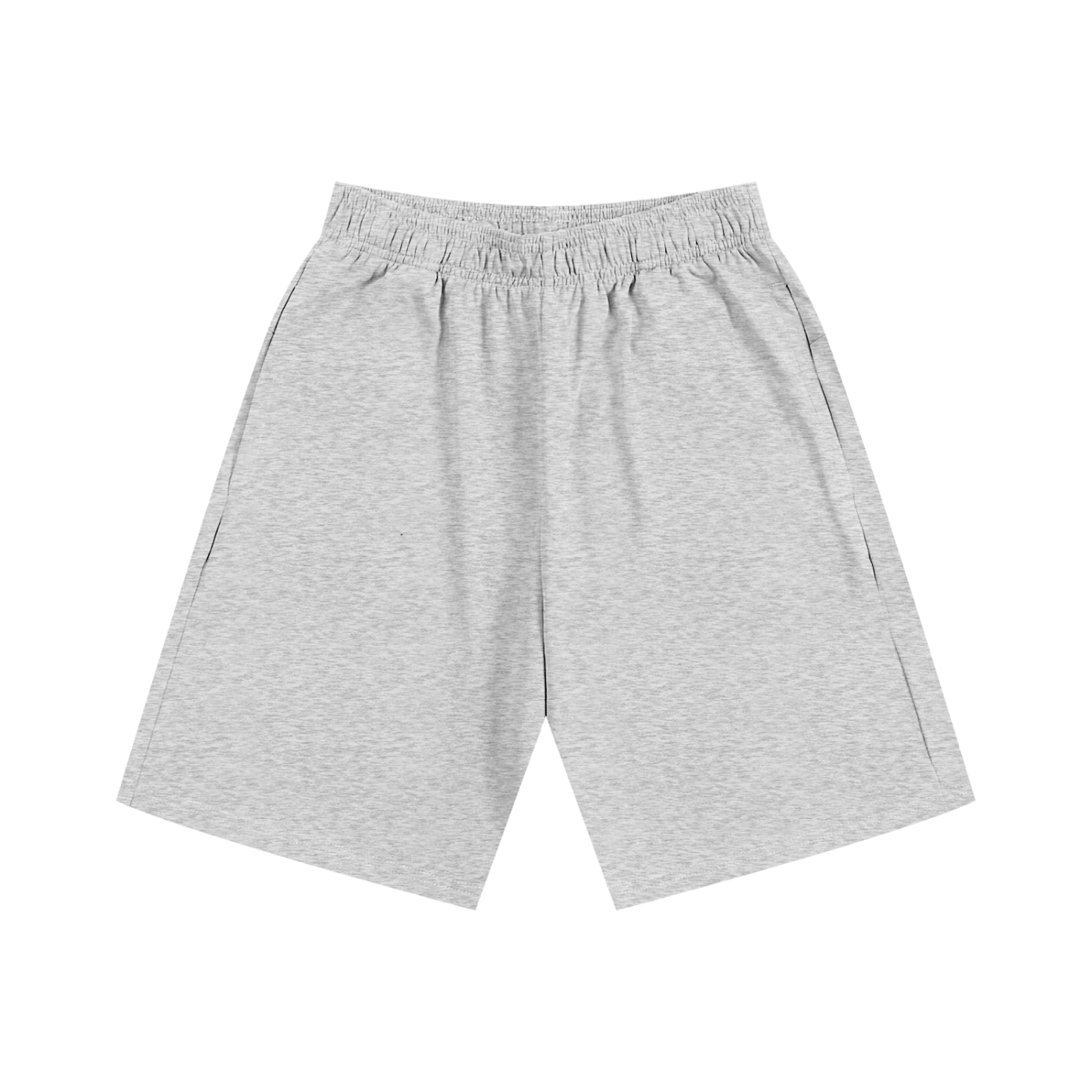Gray shorts on a white background