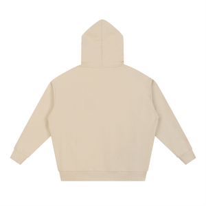 Beige hoodie on a white background