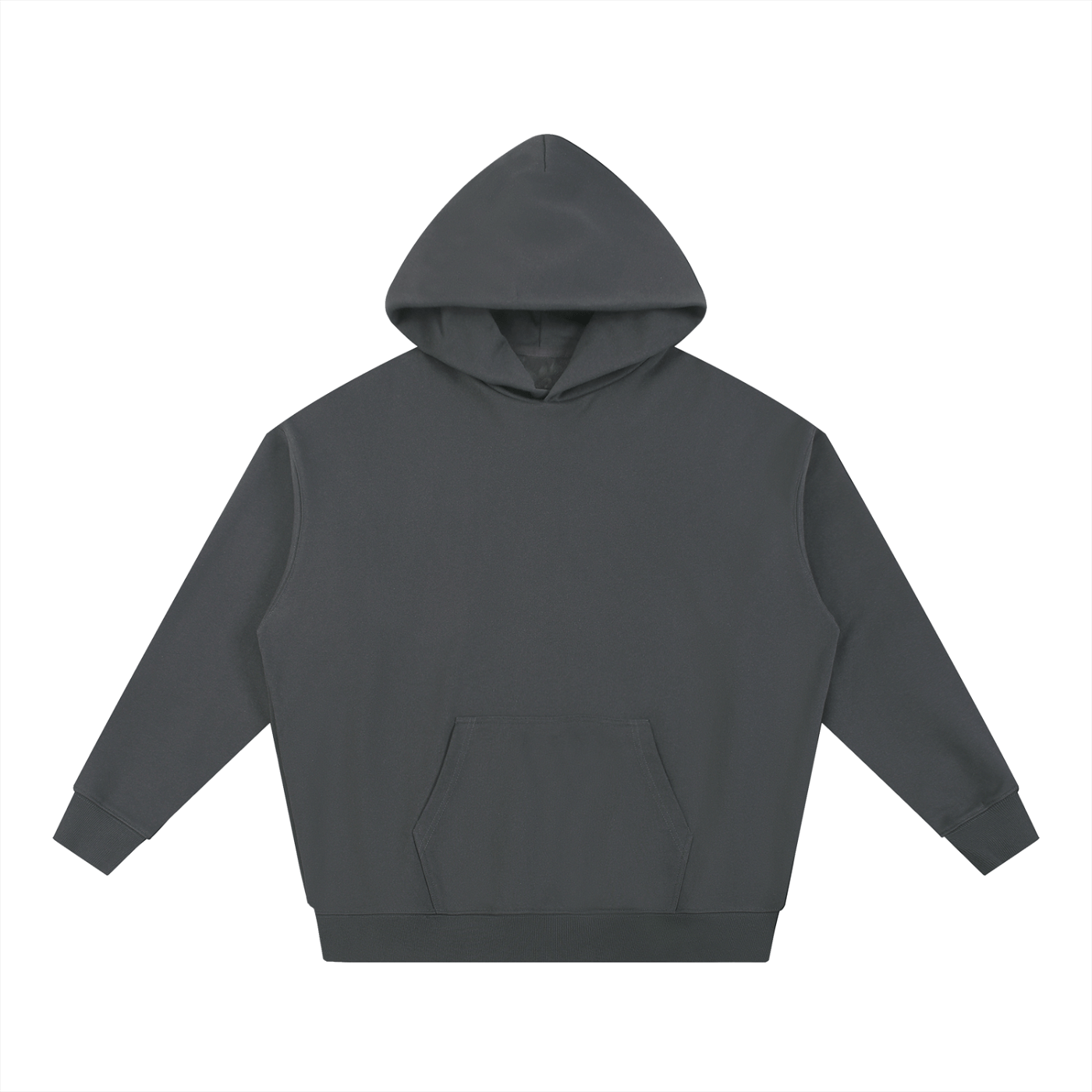 Gray hoodie on a white background