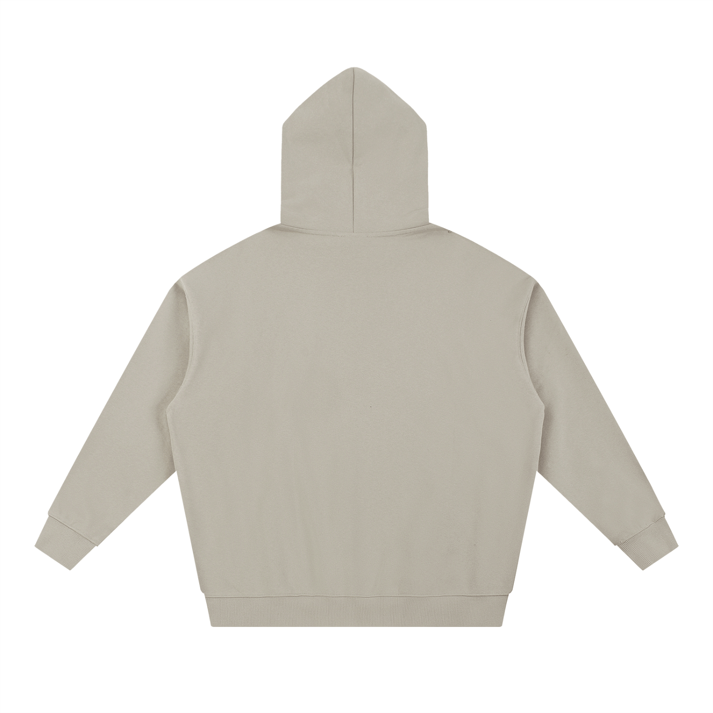Beige hoodie on a white background